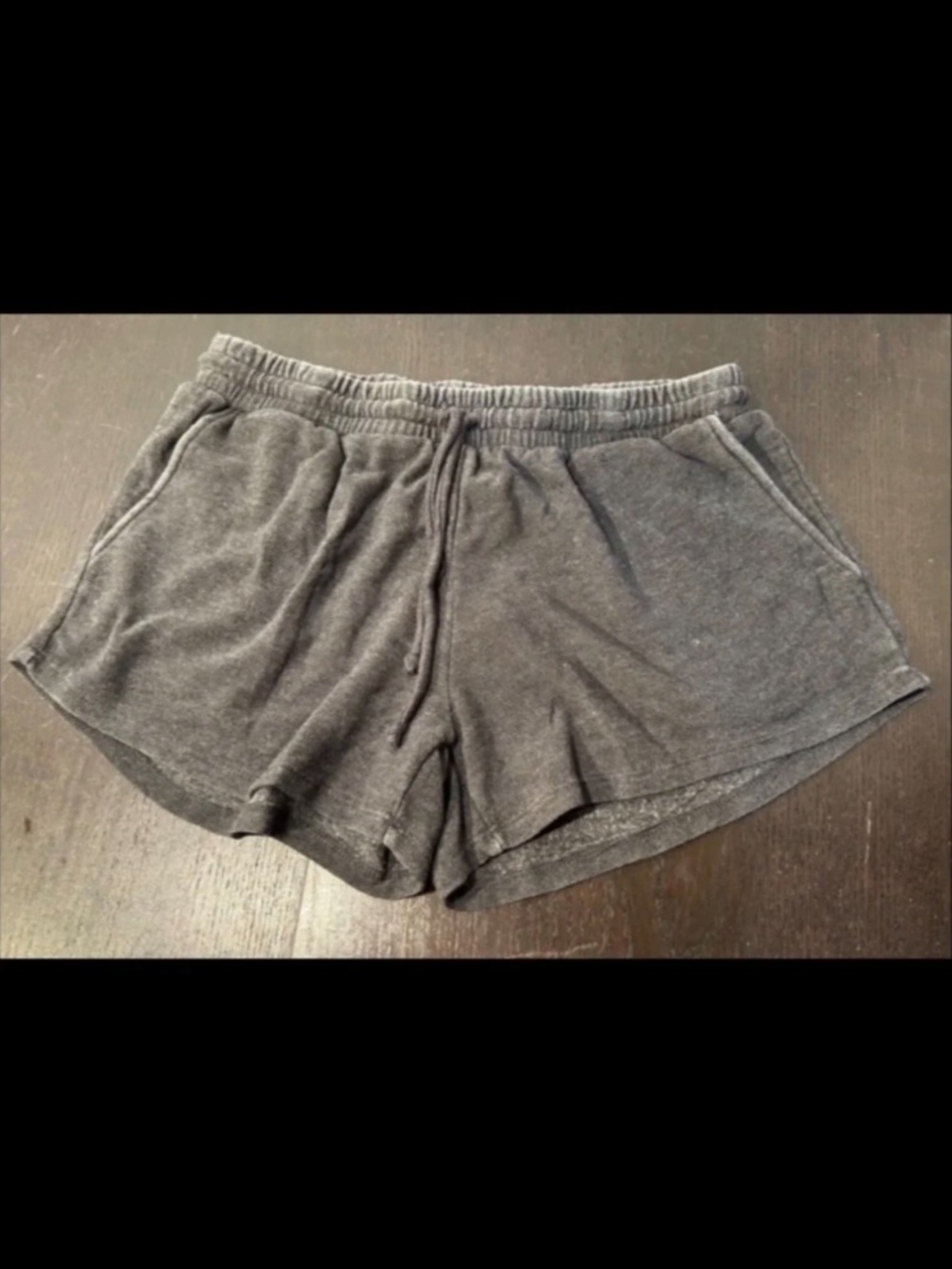 Chaser Tri-blend Cozy Knit Elastic Drawstring Shorts Charcoal Gray Size M - NWT
